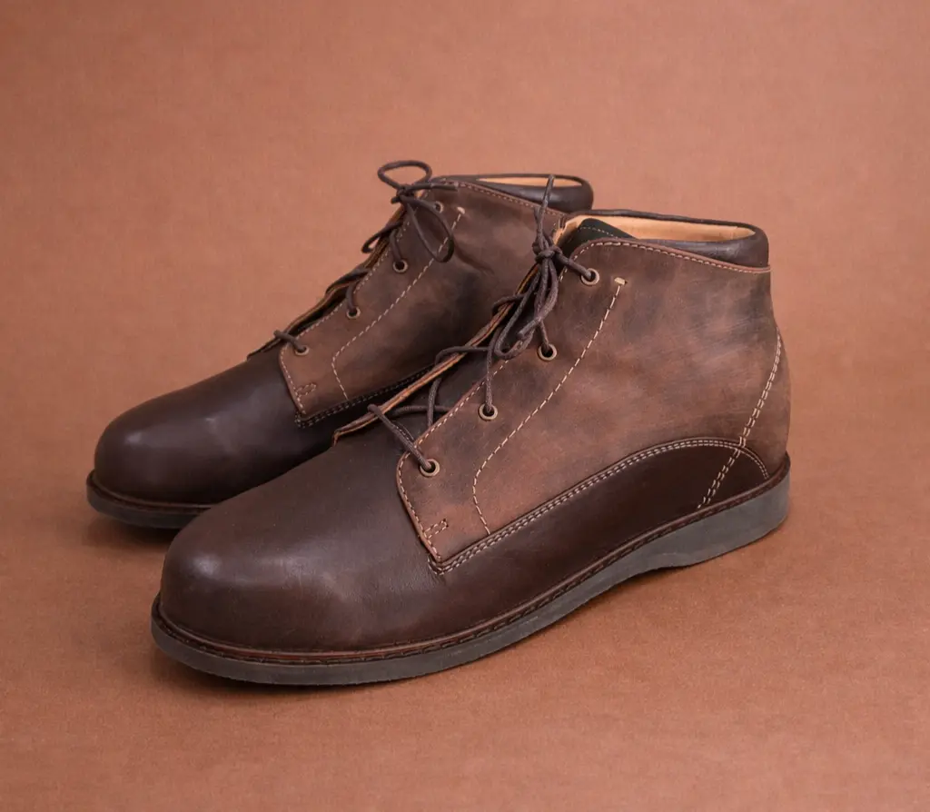 bottines orthopediques homme marron