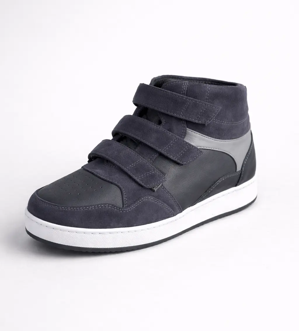 baskets orthopédiques bleu homme