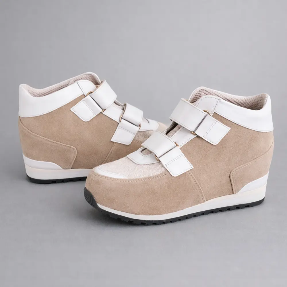 baskets orthopédiques femme beige