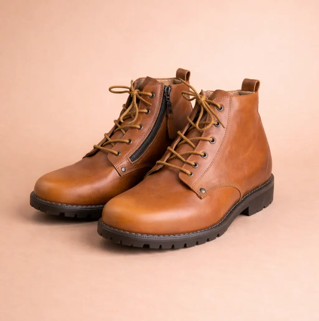 bottines orthopédiques femme marron